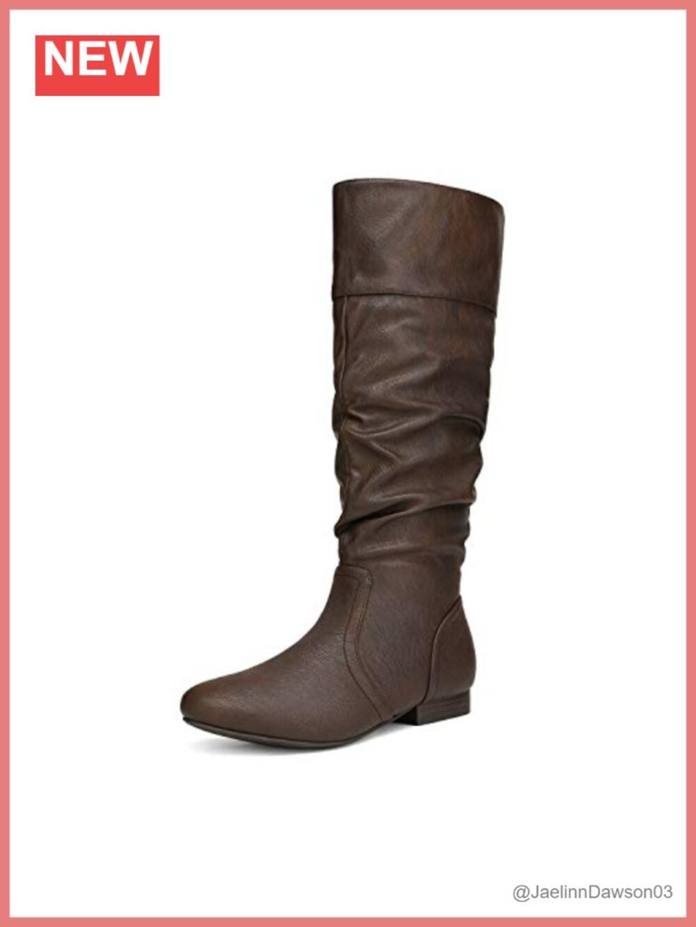 Women's Knee High Slouchy Boots Faux Leather Faux Fur Lined Ruched Winter